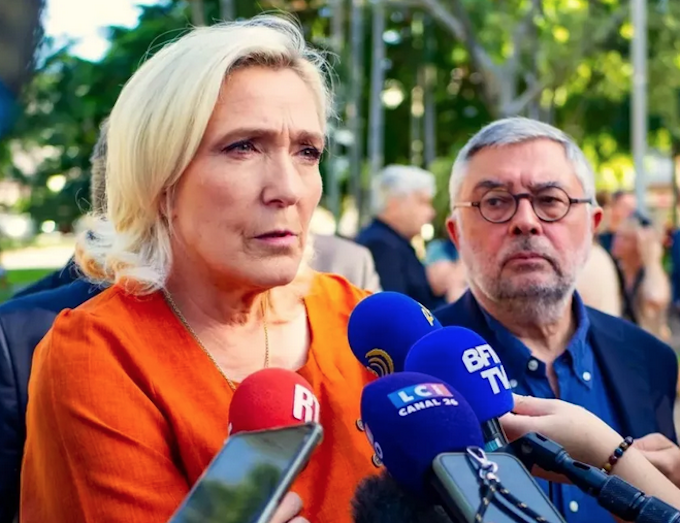 Marie Le Pen RNZ ^80wide Rassemblement National's Marie Le Pen